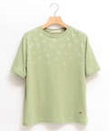 ステッチ風 プリント Tシャツ