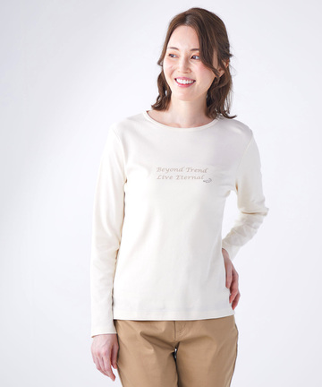 ロゴプリント メッセージ Tシャツ