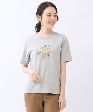 モチーフプリント T シャツ