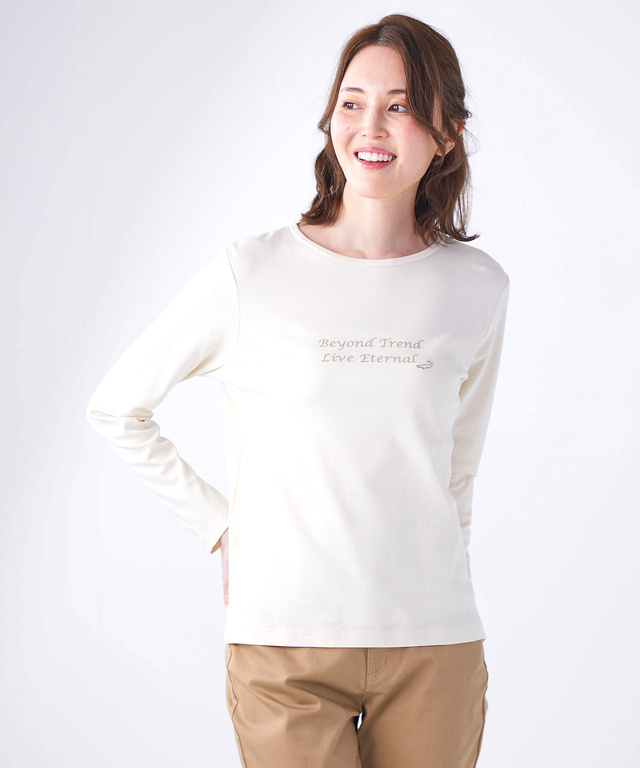 ロゴプリント メッセージ Tシャツ
