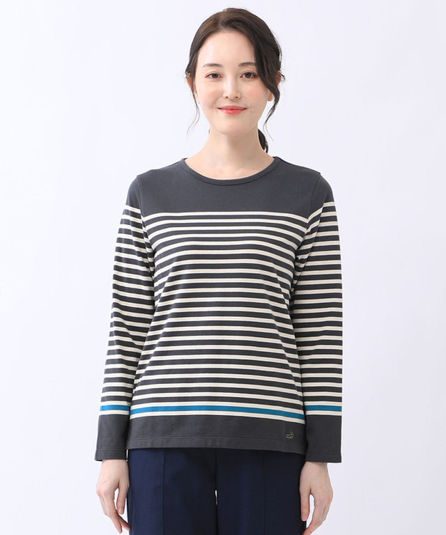 カリフォルニアコットン ボーダー Tシャツ