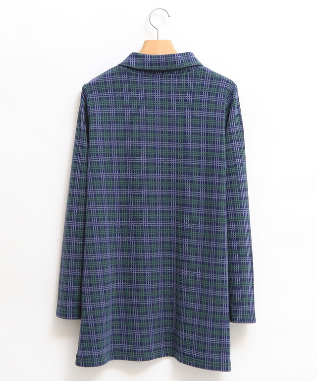 チェック ジャカード チュニック