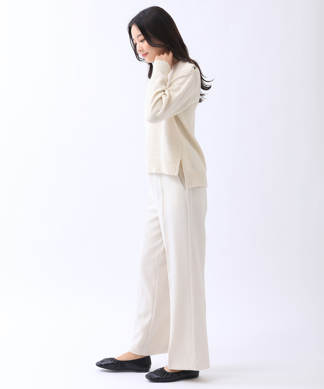 ウールライク ストレート パンツ