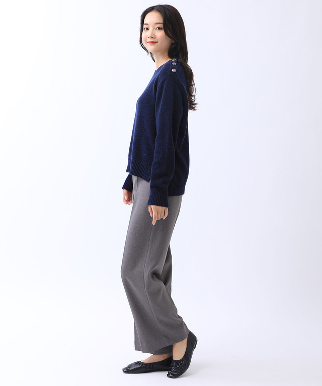 ウールライク ストレート パンツ