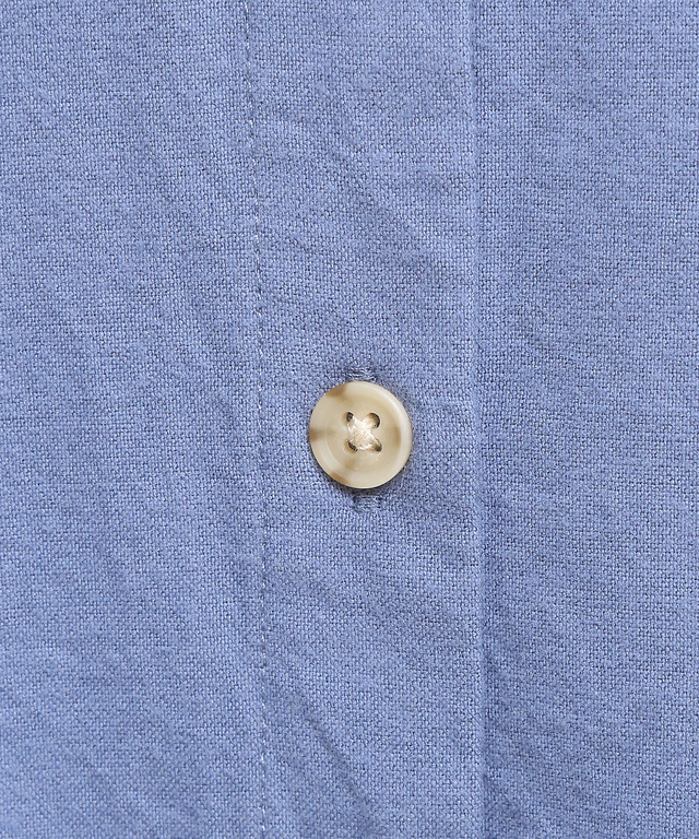 襟刺繍 フランネル ブラウス
