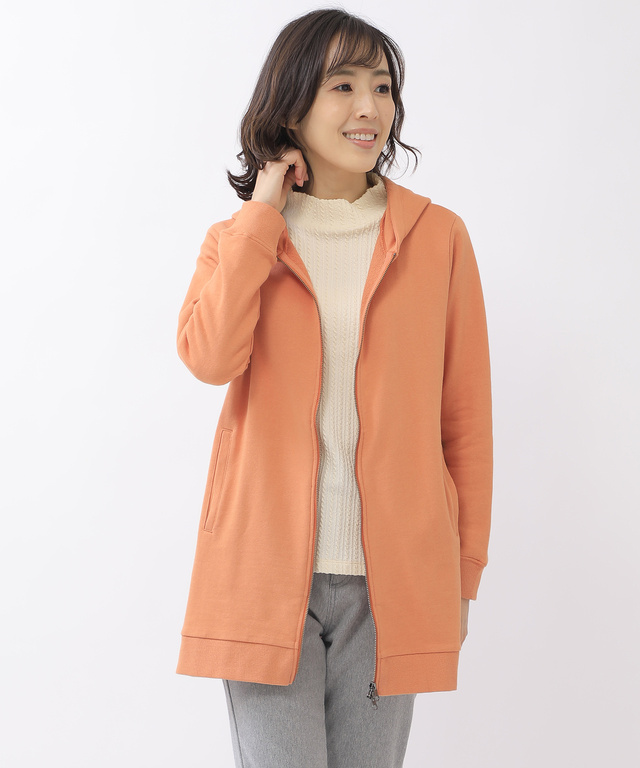 裏毛 チュニック パーカー【WEB・一部店舗限定】