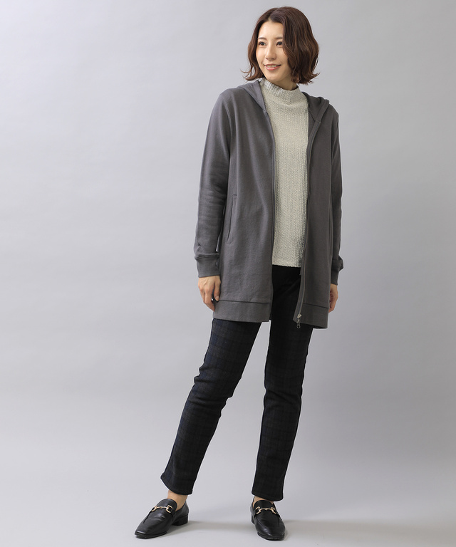裏毛 チュニック パーカー【WEB・一部店舗限定】