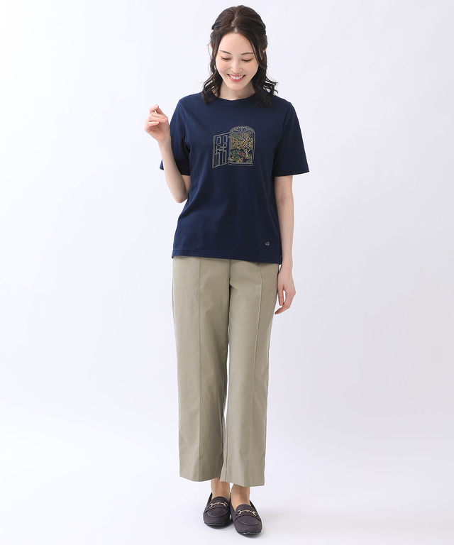 モチーフプリント T シャツ