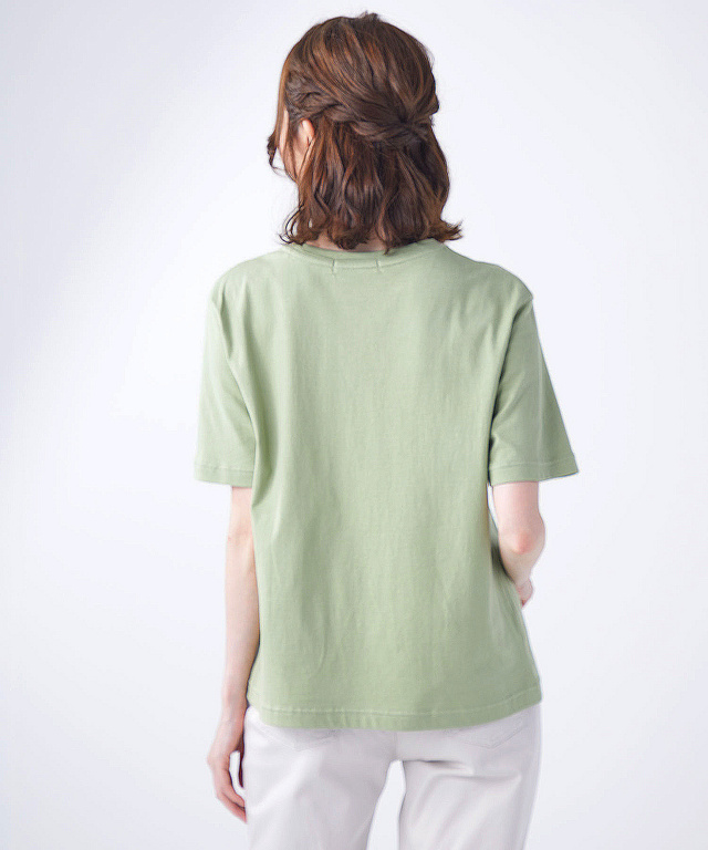 ステッチ風 プリント Tシャツ