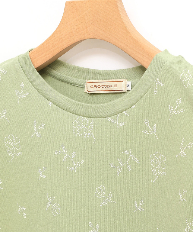 ステッチ風 プリント Tシャツ