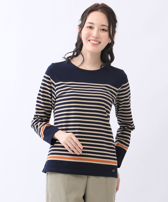 カリフォルニアコットン ボーダー Tシャツ