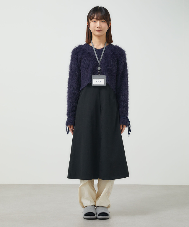 リブ ニット カーディガン【一部店舗限定】