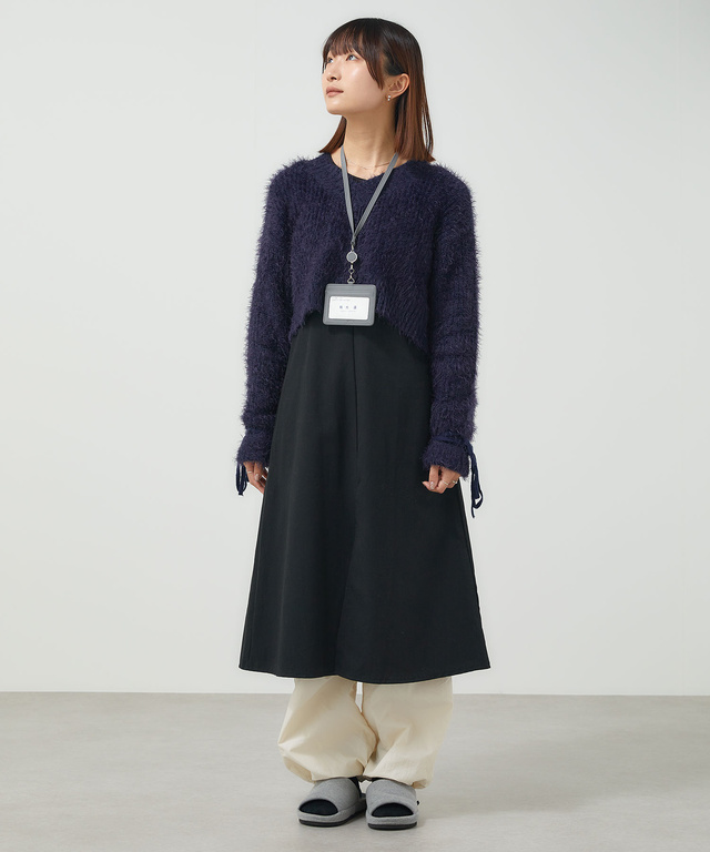 リブ ニット カーディガン【一部店舗限定】