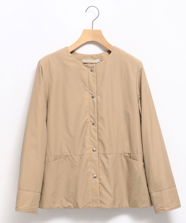 ノーカラーライトジャケット【Octa(R)使用】【撥水加工】