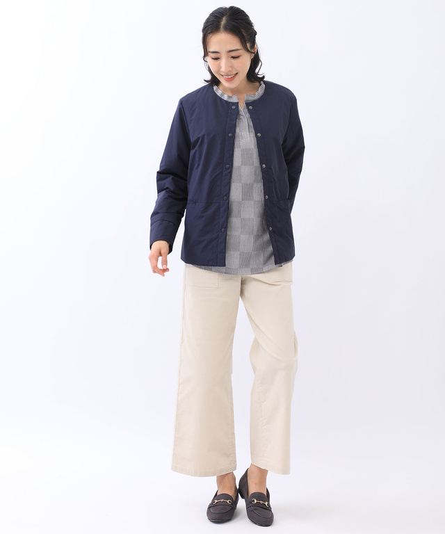 ノーカラーライトジャケット【Octa(R)使用】【撥水加工】