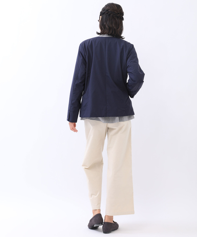 ノーカラーライトジャケット【Octa(R)使用】【撥水加工】