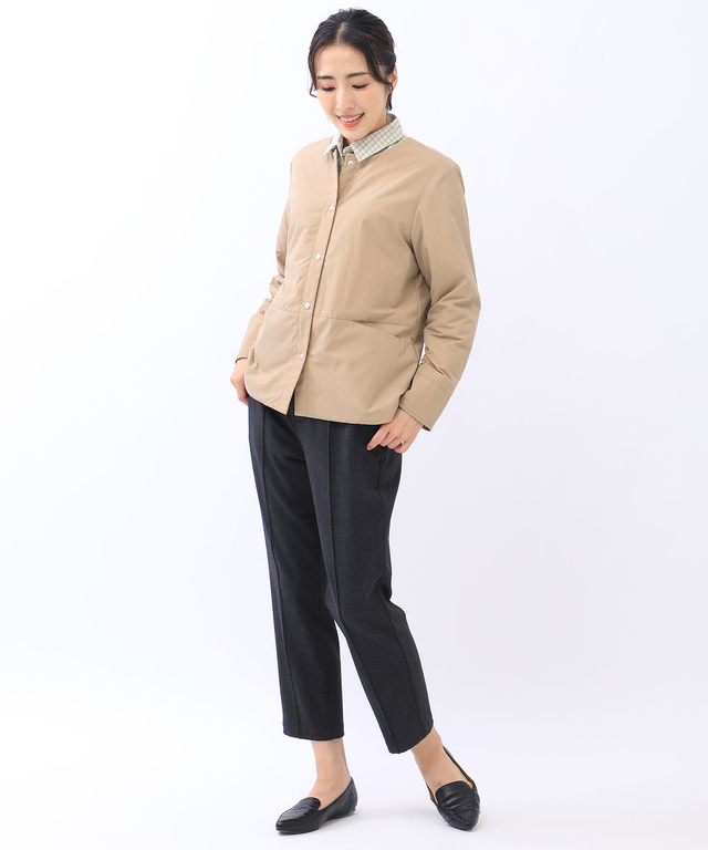 ノーカラーライトジャケット【Octa(R)使用】【撥水加工】