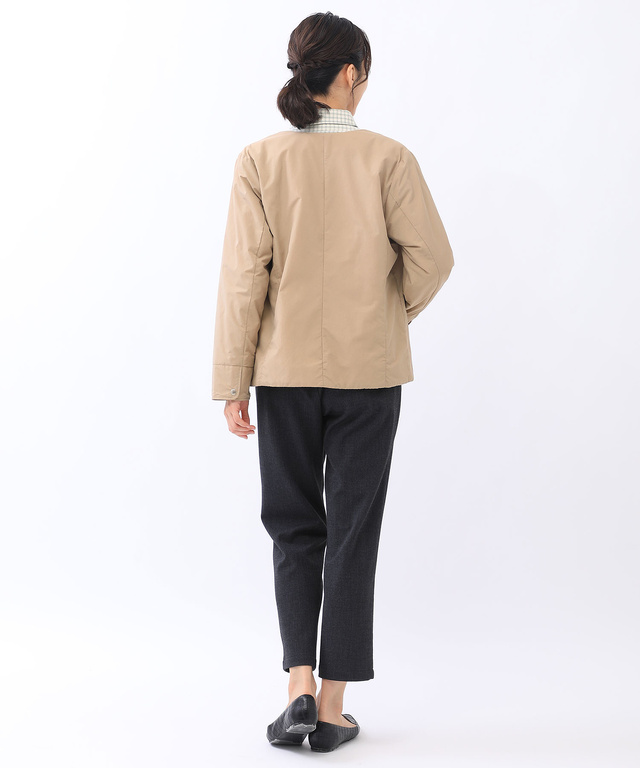 ノーカラーライトジャケット【Octa(R)使用】【撥水加工】