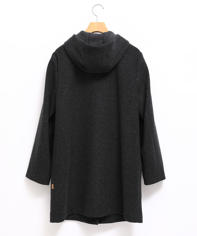 ウールライク フーデット コート【オンラインショップ限定】