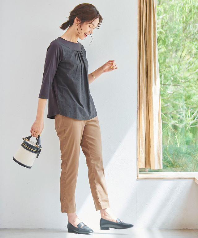 美シルエット スティック パンツ