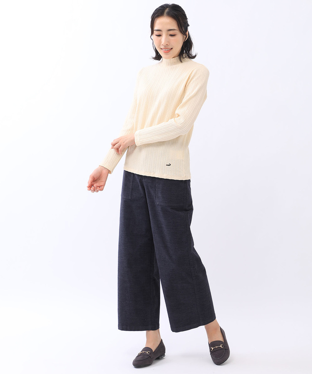 コーデュロイ ワイド パンツ