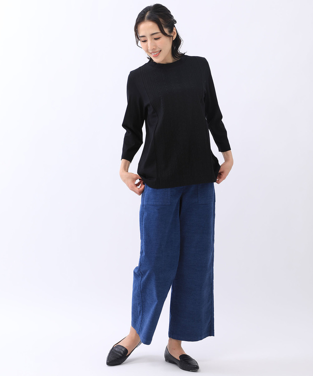コーデュロイ ワイド パンツ
