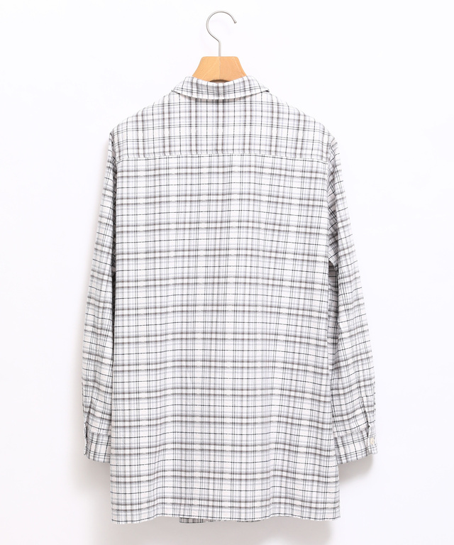 雪柄ジャカード チェック チュニック【オンラインショップ限定】