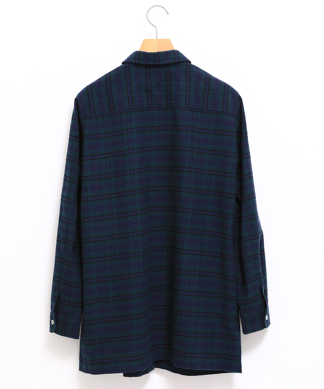 雪柄ジャカード チェック チュニック【オンラインショップ限定】