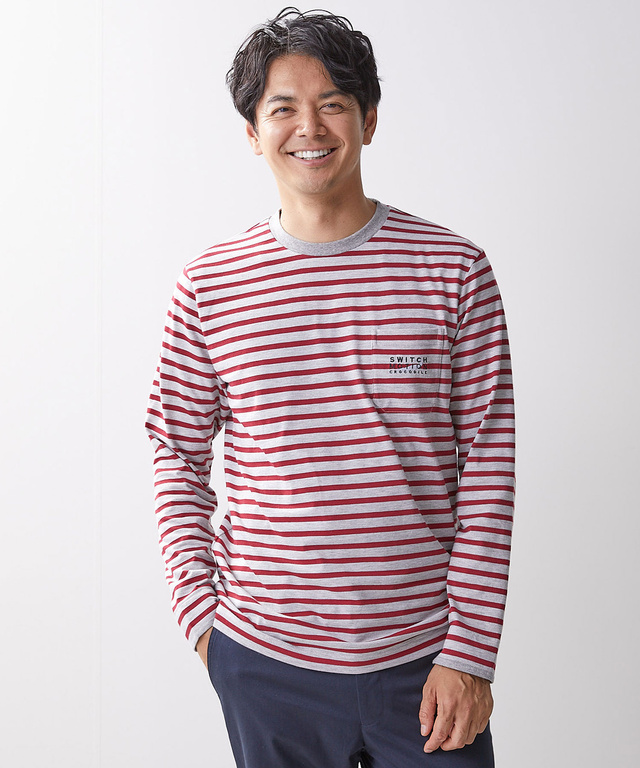 天竺 ボーダー Tシャツ