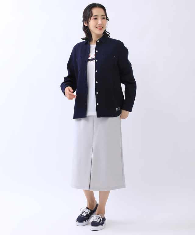 起毛 裏チェック シャツ