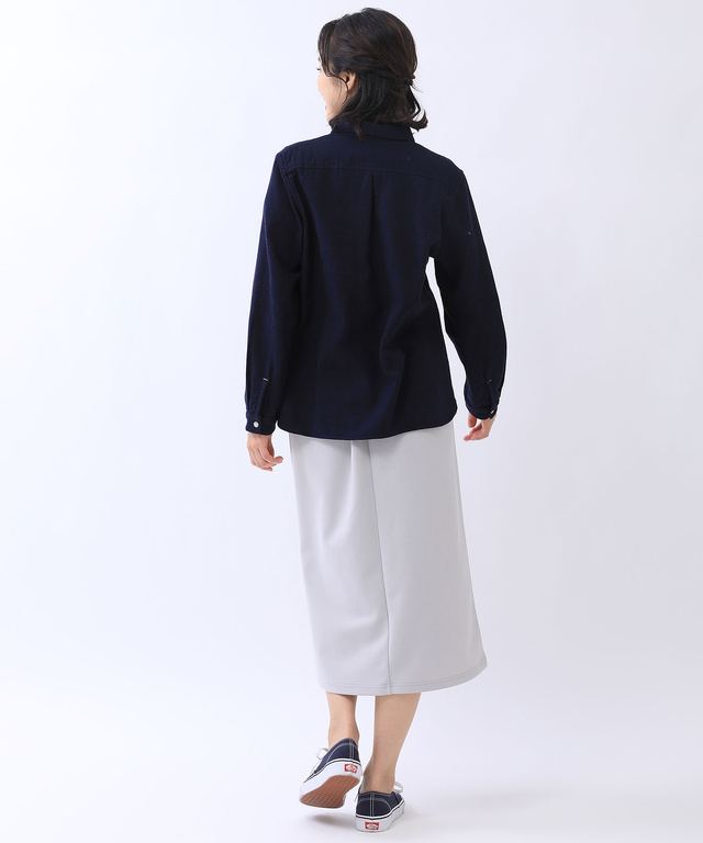 起毛 裏チェック シャツ