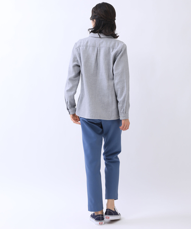 起毛 裏チェック シャツ