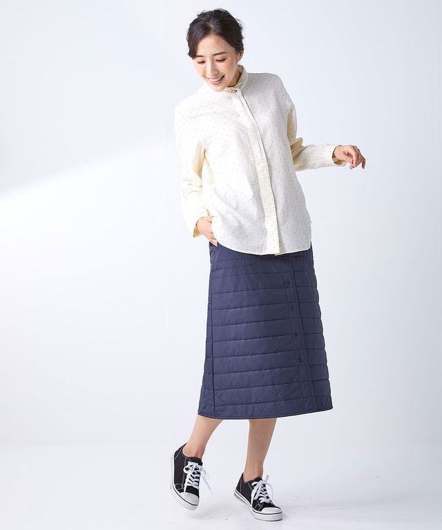 中綿キルト スカート